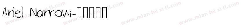 Ariel Narrow字体转换